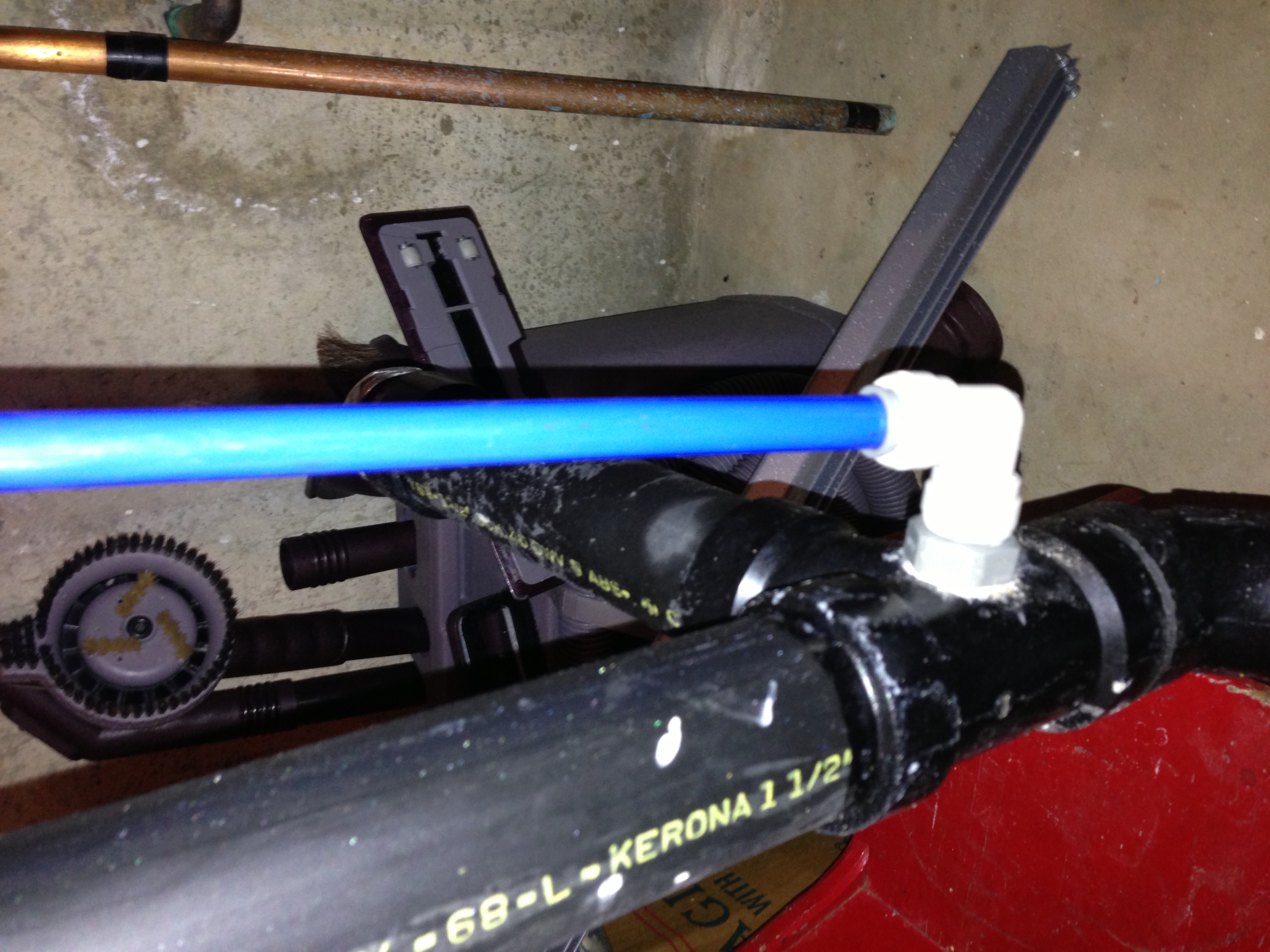 air gap for water softener waste pipes