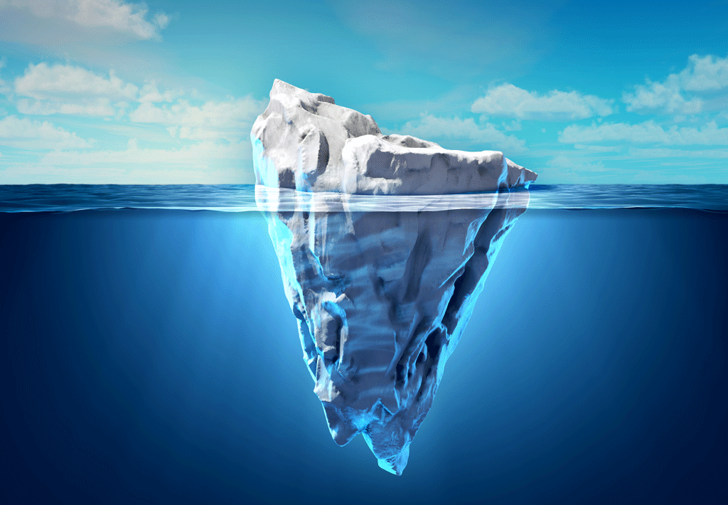 The tip of the Iceberg